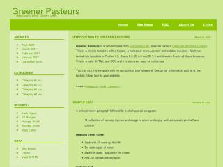 Greener Pasteurs