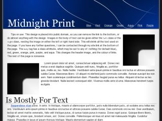 Midnight Print